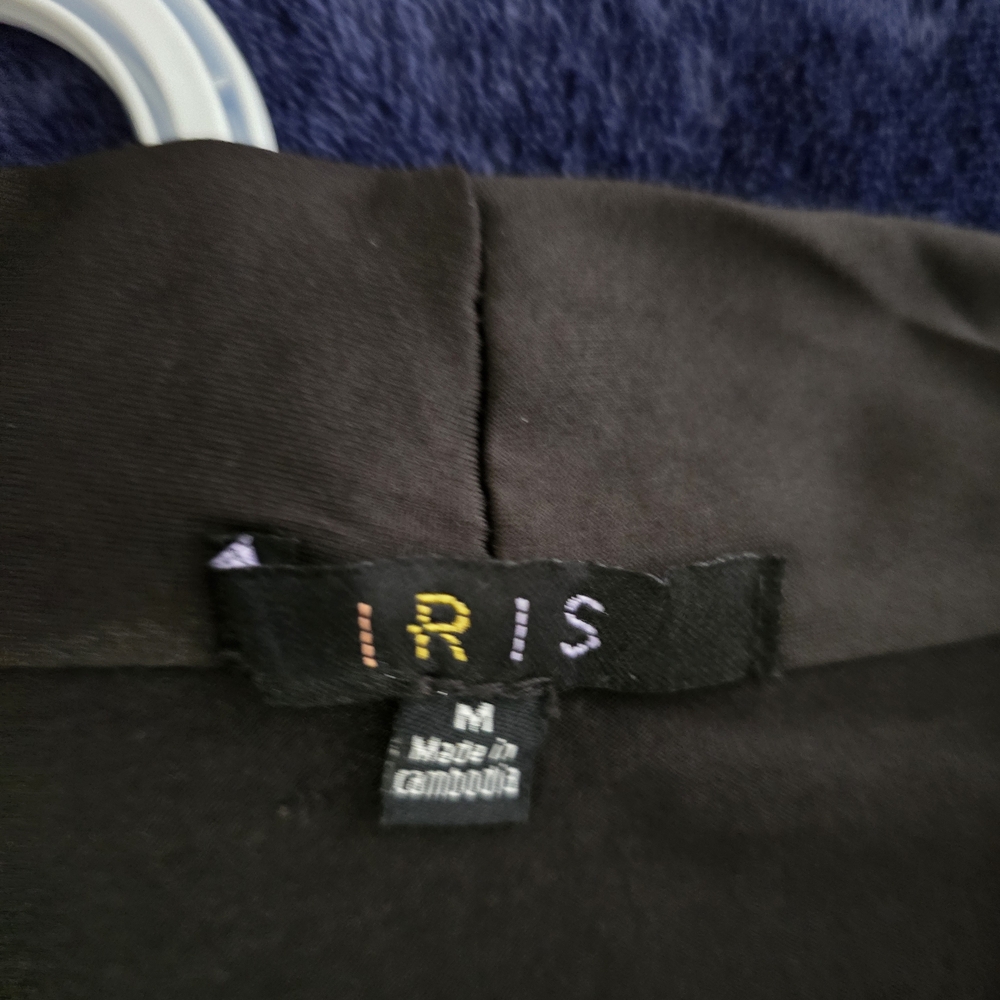 Iris Elegant Black Draped Blouse - image 3